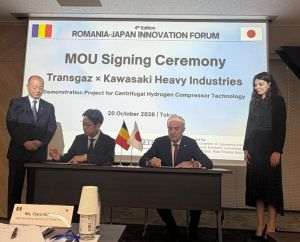 Transgaz şi Kawasaki Heavy Industries au semnat un Memorandum de Înţelegere pentru cooperare în domeniul hidrogenului